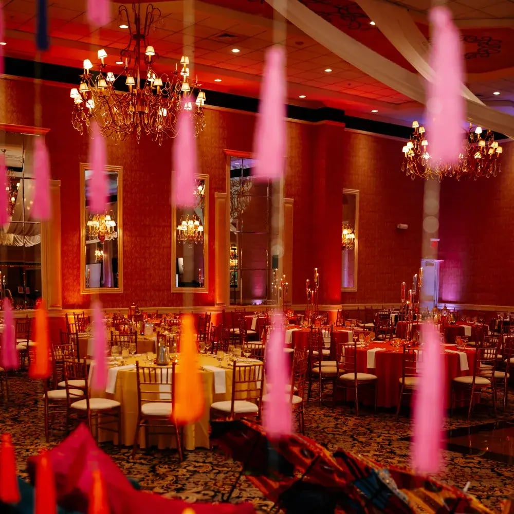 Chicago sunset sangeet wedding designs