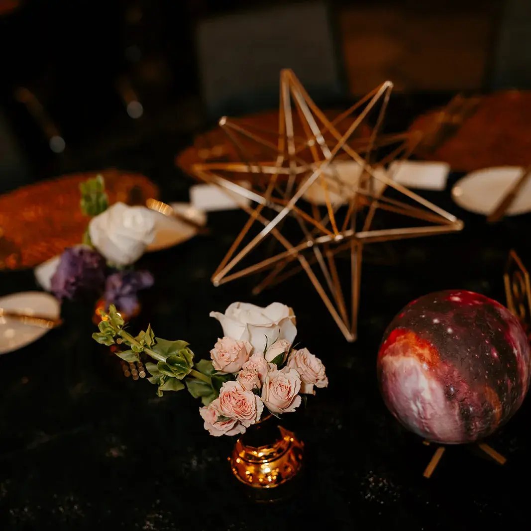 galactic glam wedding design